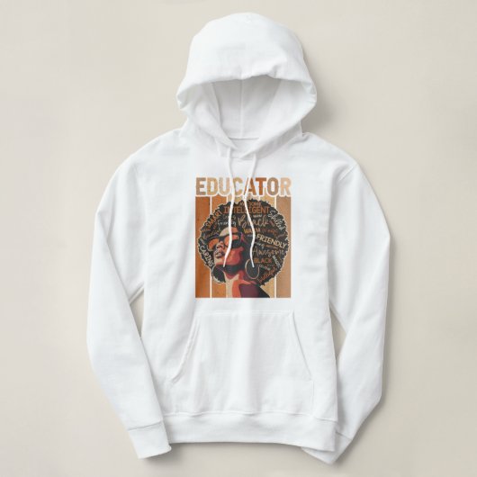 zwarte-cultuuropvoeder hoodie (Design voorkant)