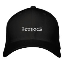 Zwarte Custom KING Naam Visor-Hoeden Stijlvolle Ma