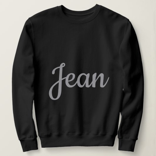 Zwarte Custom Naam Vrouwen Sweatshirt (Design voorkant)