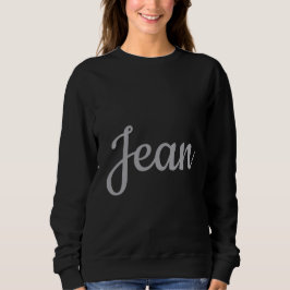 Zwarte Custom Naam Vrouwen Sweatshirt