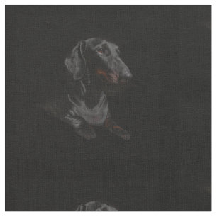 zwarte dachshund stof