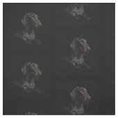 zwarte dachshund stof (Swatch)