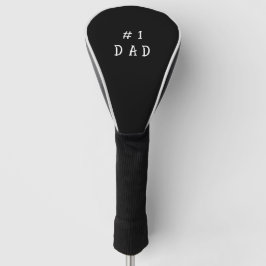 Zwarte "Dad #1" golftas Golfheadcover