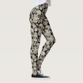 Zwarte Dag van het dode Skulls Pattern Leggings (Rechts)