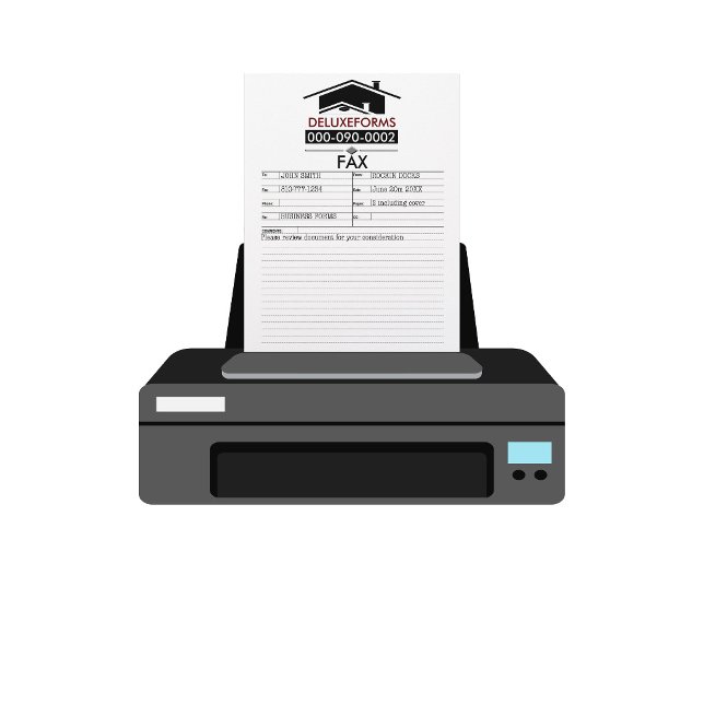 Zwarte Dak Fax Persoonlijk Briefhoofd (Creator heeft geüpload)