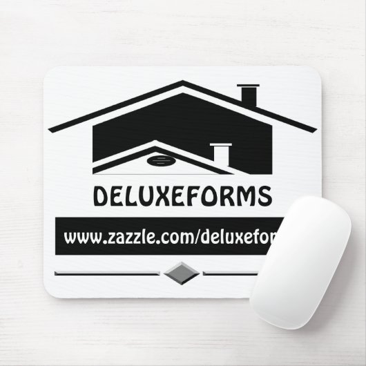 Zwarte dakbedekking muismat (Met muis)