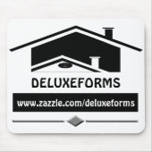 Zwarte dakbedekking muismat (Voorkant)