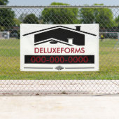 Zwarte dakbedekking spandoek (Insitu)