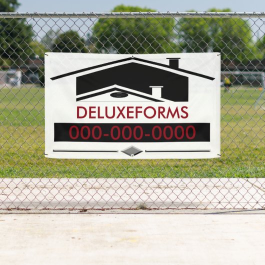 Zwarte dakbedekking spandoek (Insitu)