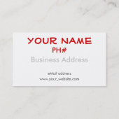 Zwarte dakbedekking visitekaartje (Achterkant)