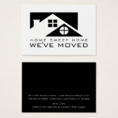 Zwarte Daktop, wijziging adreskaart Visitekaartje (Voorkant /achterkant)