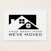 Zwarte Daktop, wijziging adreskaart Visitekaartje (Voorkant)