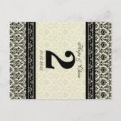 Zwarte Damasgrenzen Briefkaart (Achterkant)