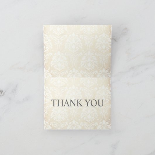  zwarte Damask Bedankt Opmerking Kaarten (Binnen)