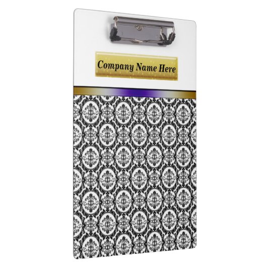 Zwarte Damaskers op wit Klembord (Rechts)