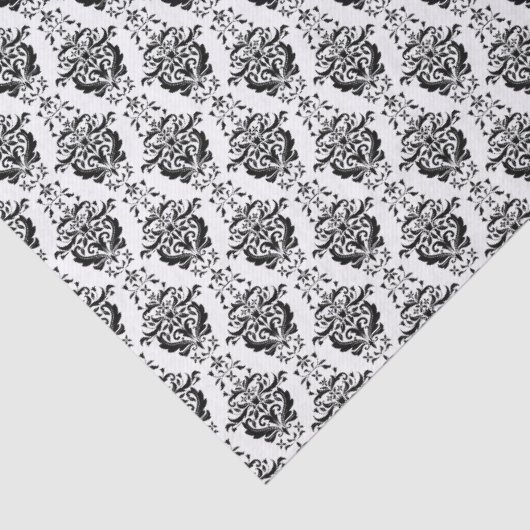  zwarte-DamasPatroonloskoppeling Tissuepapier (Detail)
