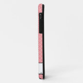 Zwarte Damast Schapen Case-Mate iPhone Case (Achterkant/links)