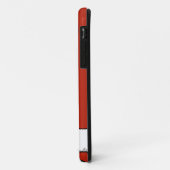 Zwarte Damast Schapen op Rood Case-Mate iPhone Case (Achterkant/links)