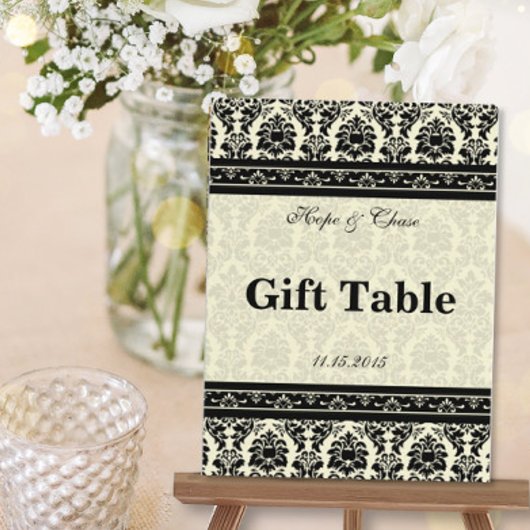 Zwarte damastrandversieringen uit het verleden briefkaart