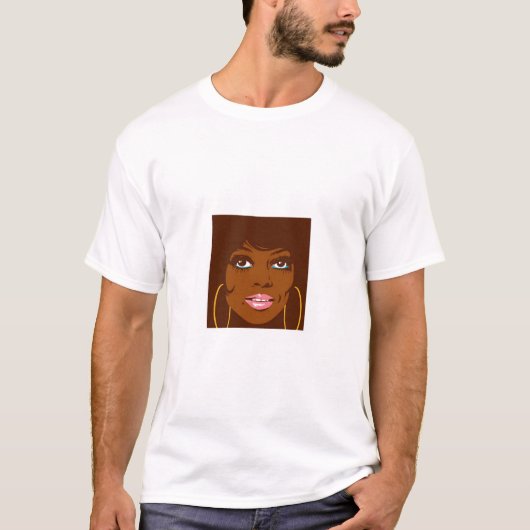 zwarte dame t-shirt (Voorkant)