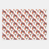 Zwarte dameskleurige ballonnen ventilator inpakpapier vel (Voorkant)