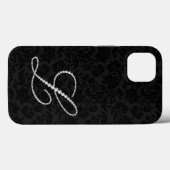 Zwarte dampen, L-diamanten Case-Mate iPhone Case (Achterkant (horizontaal))