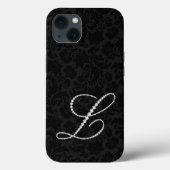 Zwarte dampen, L-diamanten Case-Mate iPhone Case (Achterkant)