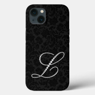 Zwarte dampen, L-diamanten Case-Mate iPhone Case