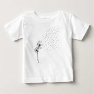 Zwarte Dandelion T-Shirt