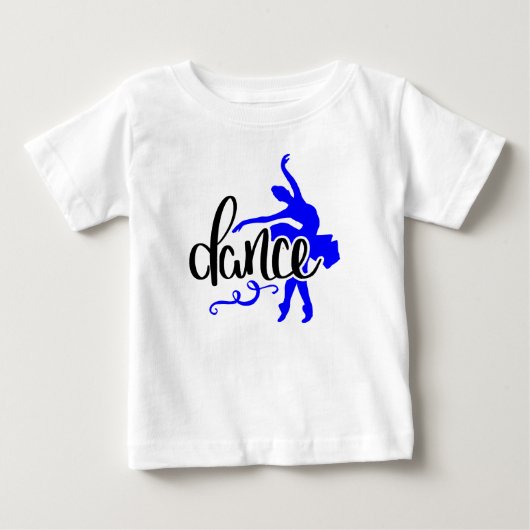 Zwarte dans / Blauwe Pointe-balletdanser (Voorkant)