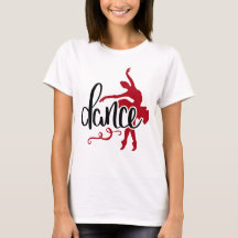 Zwarte dans / donkerrode pointe balletdanseres