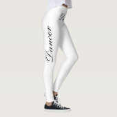 zwarte danser op wit leggings (Rechts)