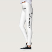 zwarte danser op wit leggings (Links)