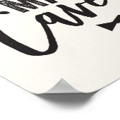 Zwarte Dasje Kleine Man Grotjongen Baby Kraamkamer Poster (Hoek)