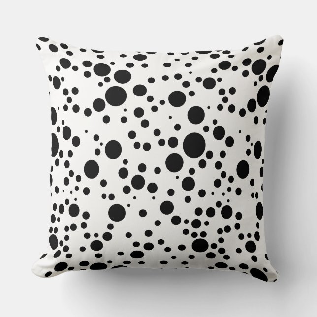 zwarte decor kussen (Voorkant)