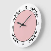 Zwarte decoraties Nummer Gezicht Kleurrijke Achter Grote Klok (Hoek)