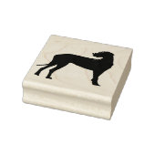 Zwarte Deen Hond Rubberstempel (Stempel)