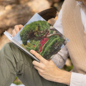 Zwarte dennen en rode Japanse esdoorn Notitieboek