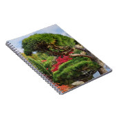Zwarte dennen en rode Japanse esdoorn Notitieboek (Rechterzijde)