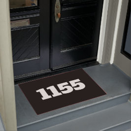 Zwarte deurmat voor huis, flat, appartement of wer