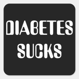 Zwarte diabetes sticker