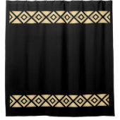 "Zwarte diamant" Douchegordijn (Voorkant)