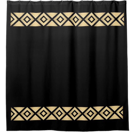"Zwarte diamant" Douchegordijn (Voorkant)