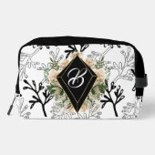 Zwarte Diamant met Monogram Toilettasje (Achterkant)