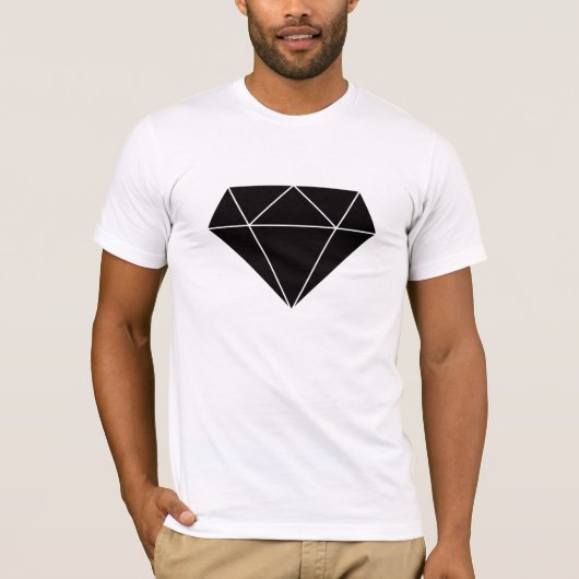 zwarte diamant t-shirt (Voorkant)