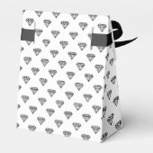 Zwarte Diamant Trouwfeest Favoriet Doos Bedankdoosjes (Achterkant)