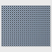 Zwarte diamanten op lichtblauw cadeaupapier (Vlak)