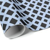 Zwarte diamanten op lichtblauw cadeaupapier (Rol Hoek)