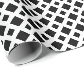 Zwarte diamanten op wit cadeaupapier (Rol Hoek)
