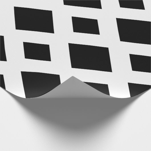 Zwarte diamanten op wit cadeaupapier (Hoek)